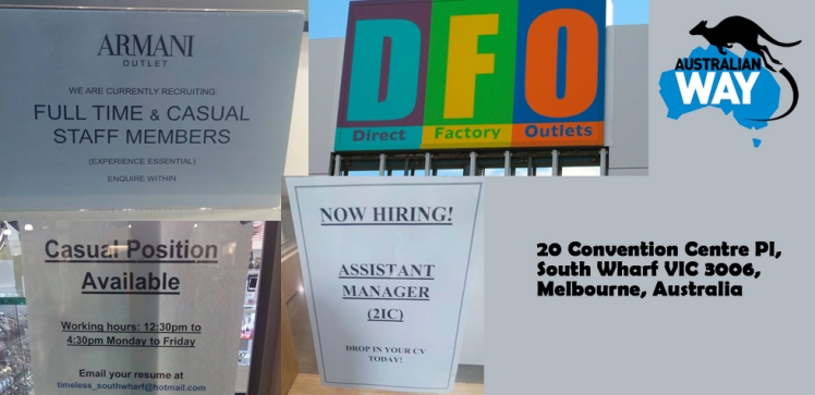 ofertas de trabajo en australia Melbourne. estudia y trabaja en australia. australianway.es estudiaenaustralia.es. DFO